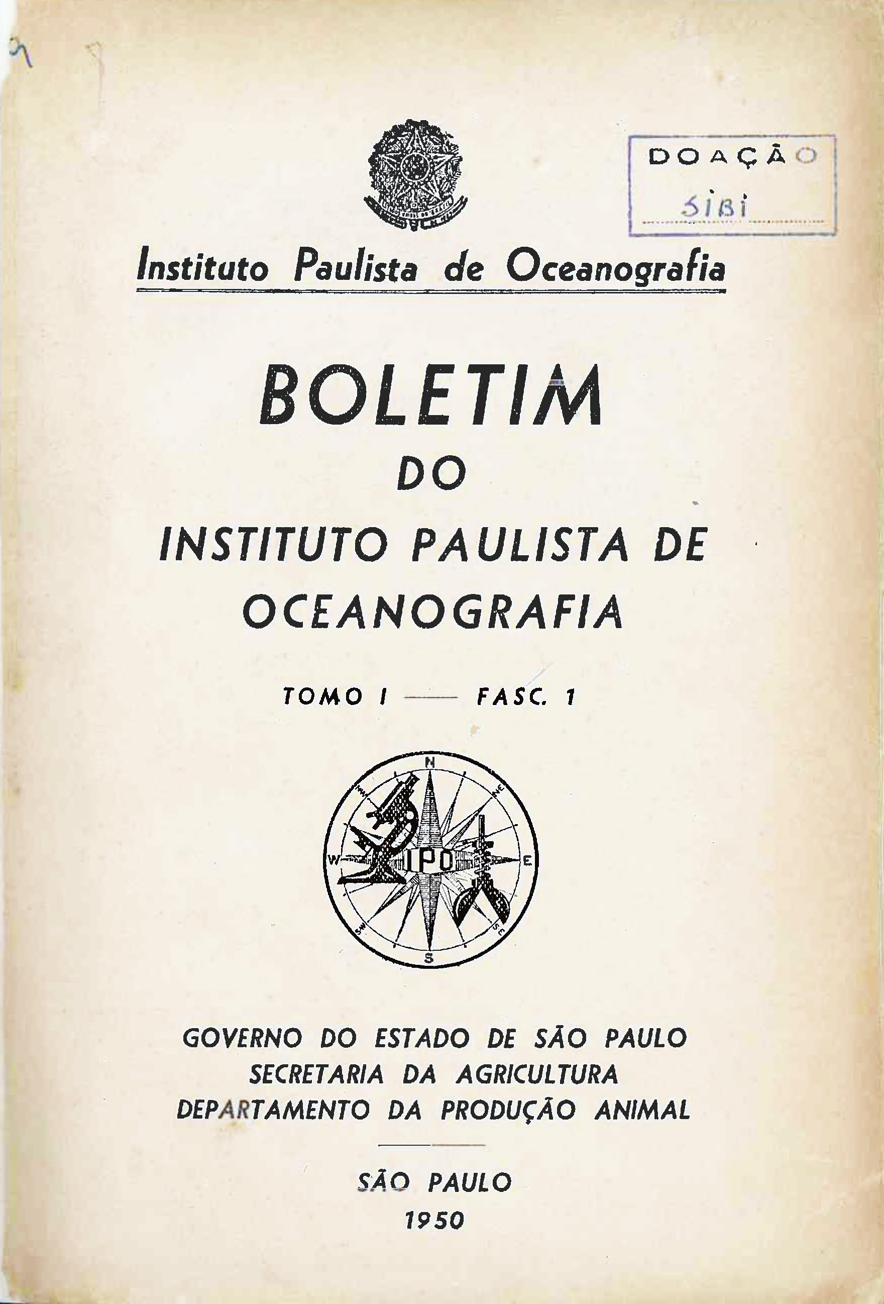 Bol Inst P Oceanog Vol1 Capa